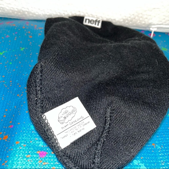 NEFF X SIMPSONS MENS EL BARTO BEANIE 15FS03EB black w/ white letters - Picture 7 of 7
